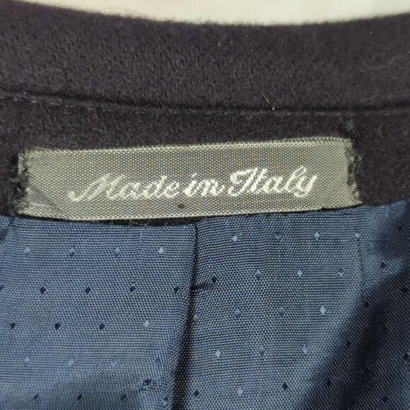 Mondo di Marco Italian Made Cashmere/Wool Navy Double Breasted Blazer Mens Large - Picture 8 of 11